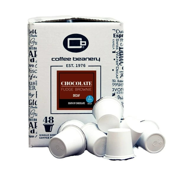 Chocolate Fudge Brownie Flavored Coffee Pods Regular or Decaf: Decaf, Size: 48ct Bulk Pods