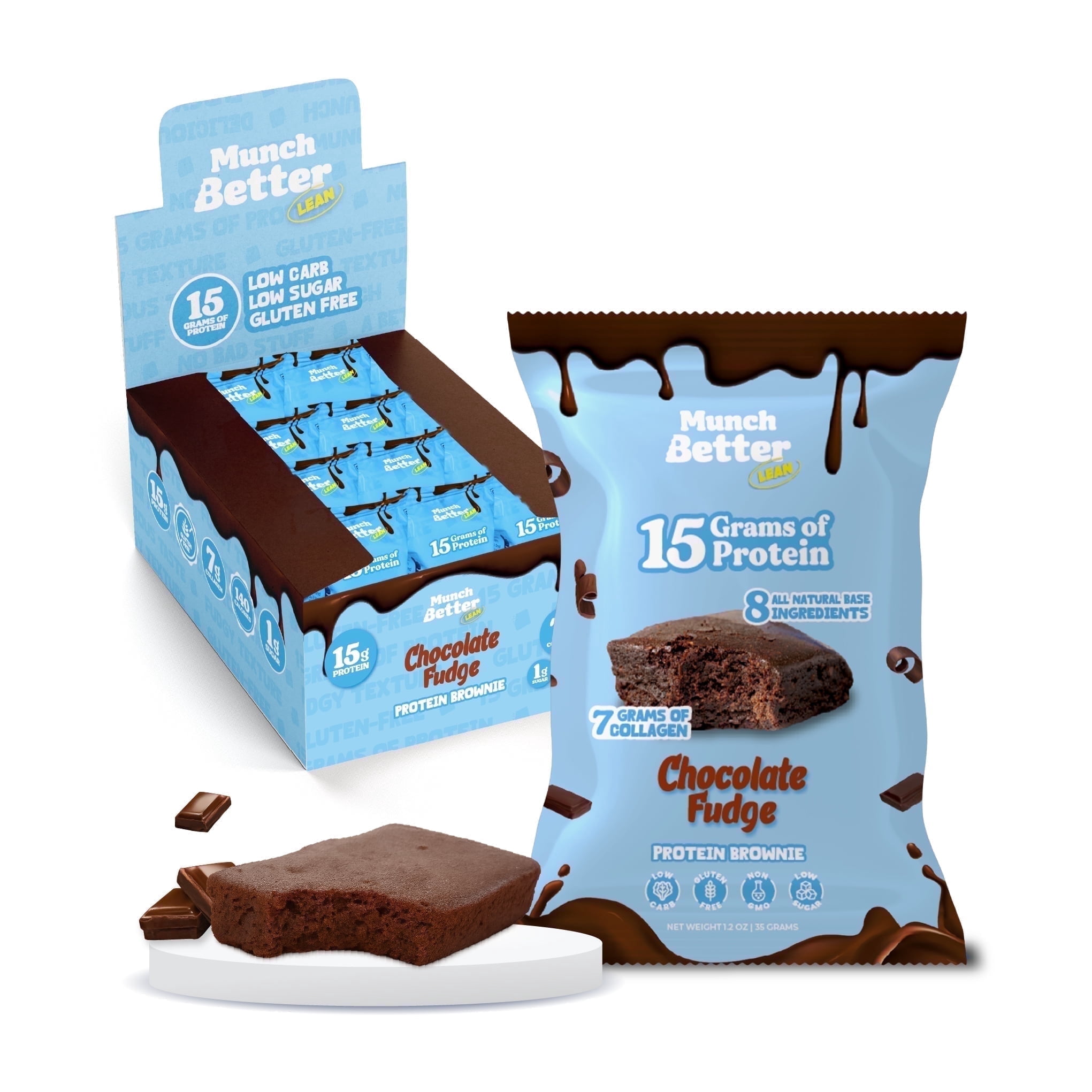 Chocolate Fudge - Lean Protein Brownies from Munch Better
