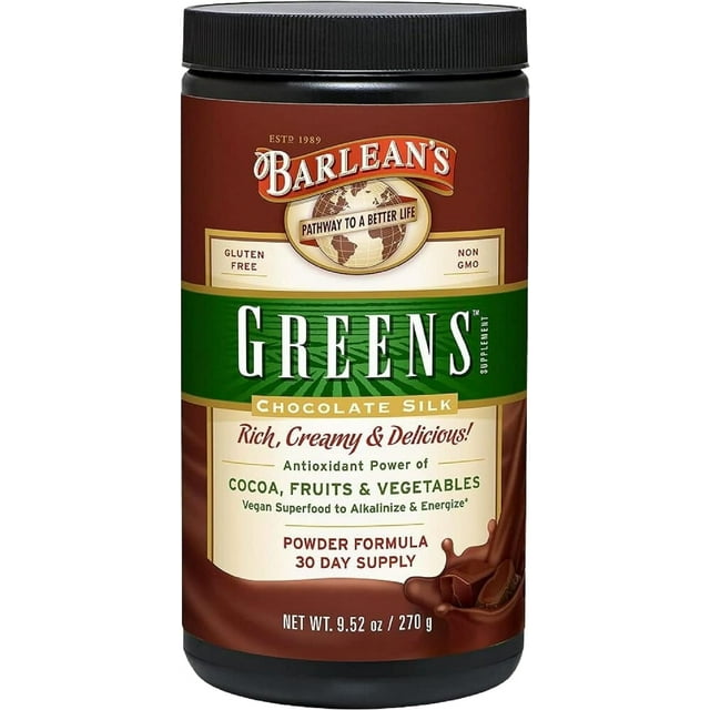 Chocolate Greens Powder, Daily Fruits & Veggies Superfood Supplement ...