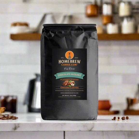 Chocolate Hazelnut (Flavored) coffee, 12 oz., 1 lb., 2 lbs., Ground or Whole Bean
