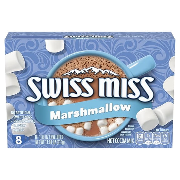 Chocolate Hot Cocoa Mix With Marshmallows, 8 Count Hot Cocoa Packets