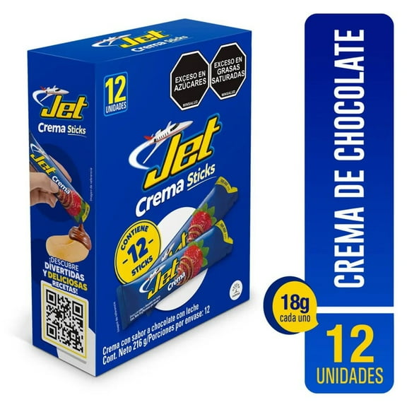 Chocolate Jet Crema Sticks - 216g (7.62 oz) - Creamy Milk Chocolate Sticks