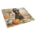 thumbnail image 1 of Chocolate Lab Fall Kitchen Pumpkins Glass Cutting Board Large 12 in x 15 in, 1 of 5