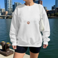 thumbnail image 1 of Chocolate Lab Mom Labrador Retriever Dog Lover Cute Pet Gift Sweatshirt, up to Size 5XL, 1 of 2