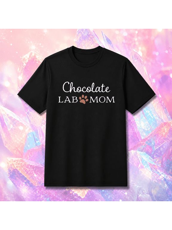 Chocolate Lab Mom Unisex T-Shirt, S-5XL