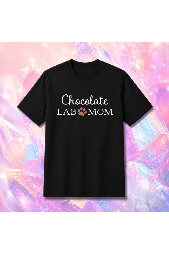 Chocolate Lab Mom Unisex T-Shirt, S-5XL