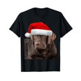 thumbnail image 1 of Chocolate Lab Shirt Labrador Retriever Dog Christmas Gift Black T-Shirt, 1 of 5