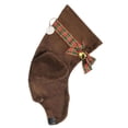 thumbnail image 1 of Christmas Chocolate Labrador Stocking Fabric Dog Puppy Best Friend Hh02, 1 of 2