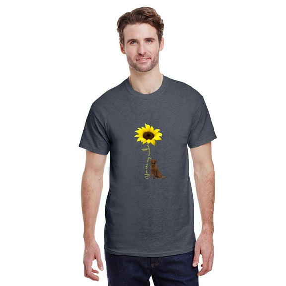 Chocolate Lab You Are My Sunshine Labrador Retriever Unisex T-Shirt, for men & women, up to size 5XL