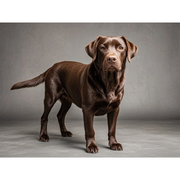 Chocolate Labrador Dog Puppy Diamond Art Kit, Full Round Drill 5D Diamond Painting for Beginners, 12x16 inch DIY Bead Embroidery Animal Painting for Dog Lovers, Home Wall Decor (0089)