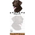 thumbnail image 1 of "Chocolate Labrador Magnetic List Pads" Uniquely Shaped Sticky Notepad, 1 of 2