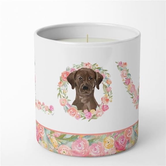 Chocolate Labrador Retriever Love 10 oz Decorative Soy Candle