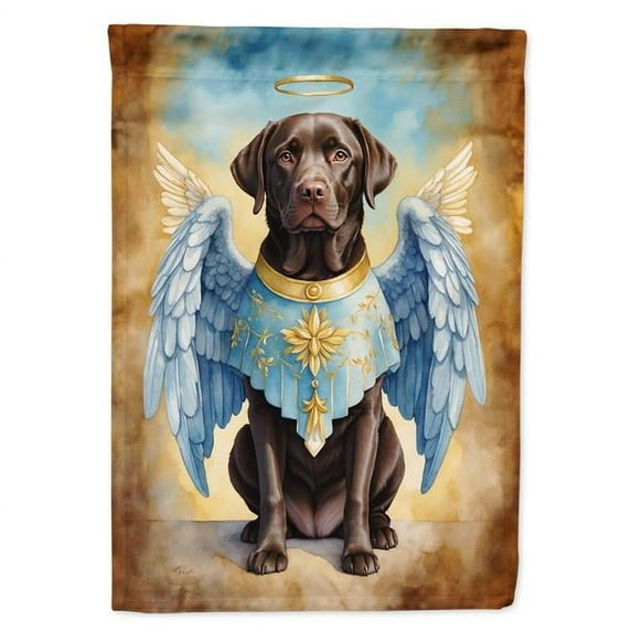 Chocolate Labrador Retriever My Angel Garden Flag 11.25 in x 15.5 in
