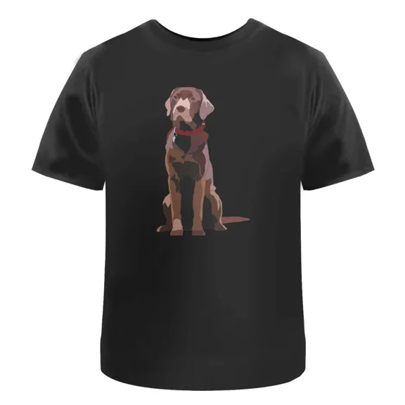 Chocolate Labrador' Unisex T-Shirt - 100% Cotton (S-XXL) (TA028401)