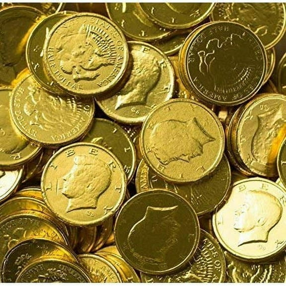 Chocolate Large Half Dollar Coins - 2 lbs.