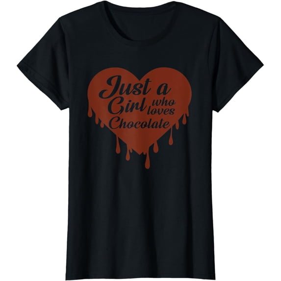 Chocolate Lover Cute Just A Girl Who Loves Chocolate T-Shirt