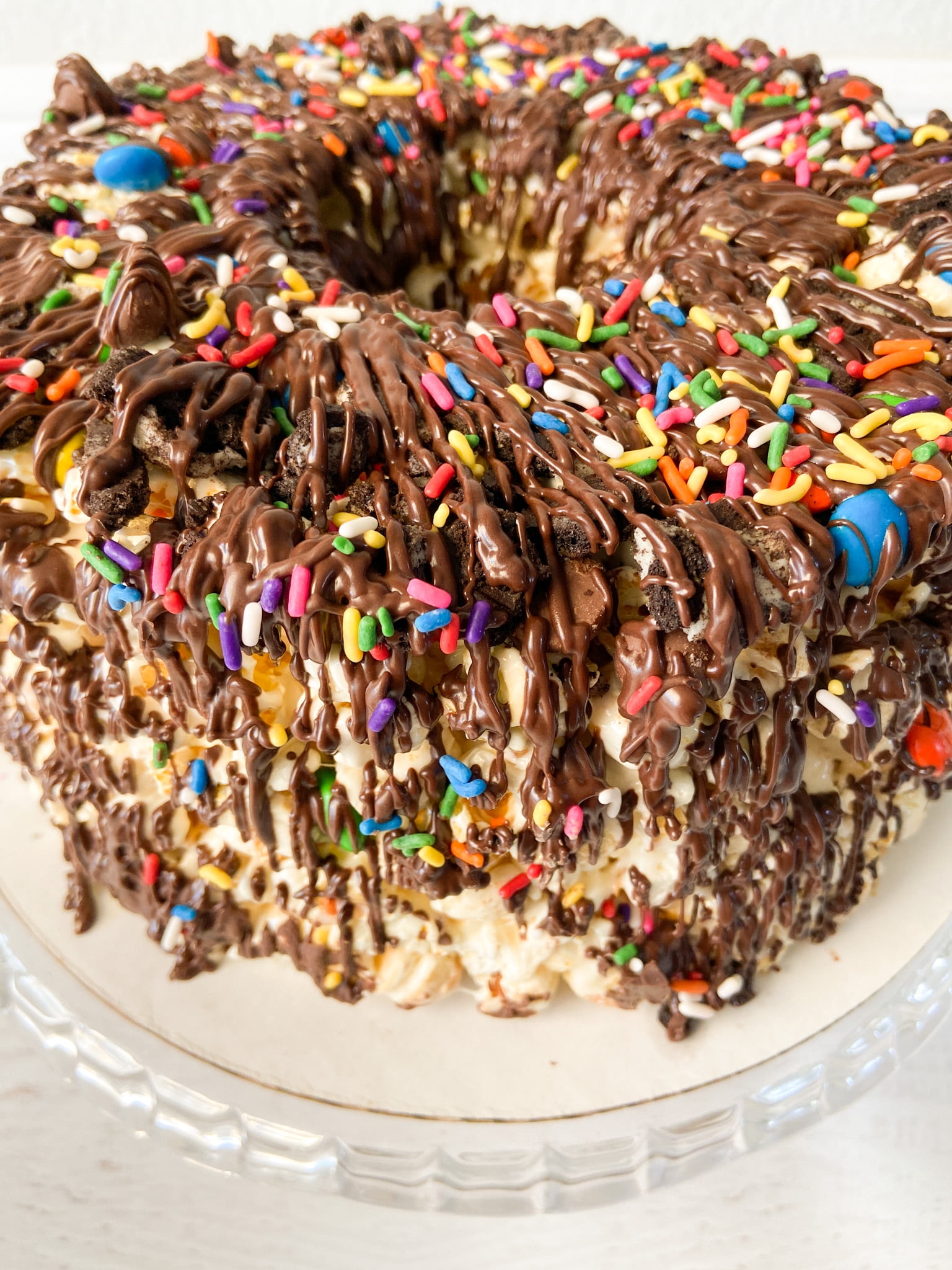 Chocolate Lovers Gourmet Popcorn Cake