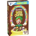 thumbnail image 1 of Chocolate Lucky Charms, Marshmallow Cereal with Unicorns, Whole Grain, 18.8 oz, 1 of 9