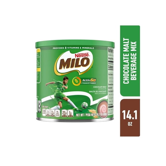 Chocolate Malt Beverage Mix, Active Go, 14.1 oz, by Nestle Milo