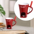 thumbnail image 1 of Chocolate Melting Cup Set, Ceramic Fondue Mugs, Melting Chocolate Cup, Chocolate Fondue Mugs with Forks, Ideal for Home Dessert Prep, Party Chocolate/Cheese Melting & Intimate Gatherings, 1 of 5