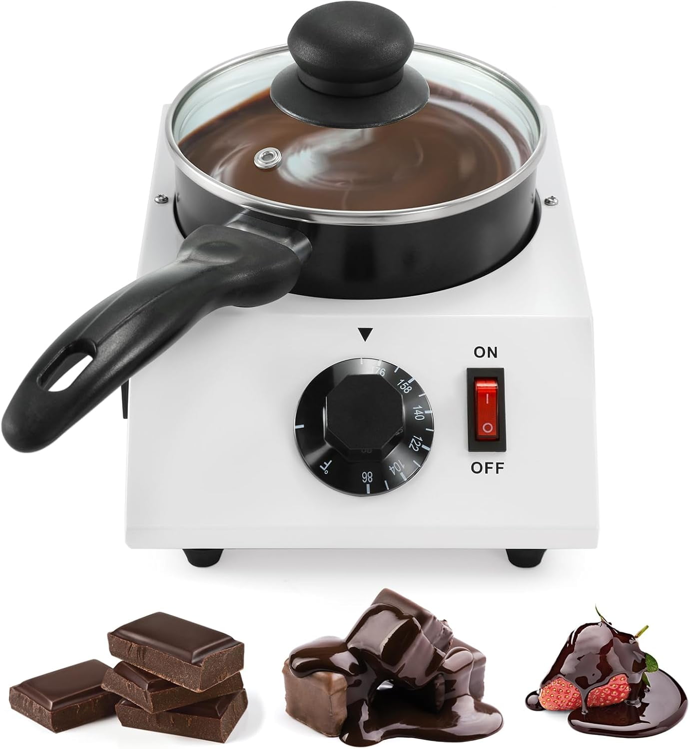 Chocolate Melting Pot Dual Chocolate Melter Pot 80w Chocolate Warmer Professional Chocolate