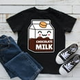 thumbnail image 1 of Chocolate Milk Drink Beverage Foodie Sweet Yummy Fun Graphic Tee Shirt,for unisex up to size 5XL, 1 of 2