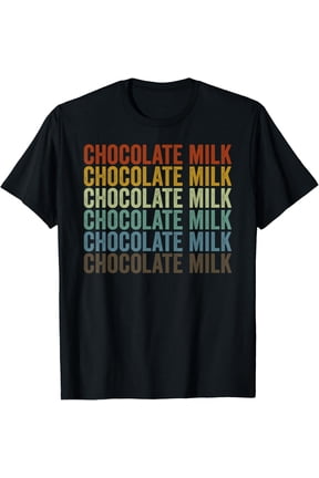 Chocolate Milk Retro T-Shirt100% cotton short-sleeved shirt for both men and women