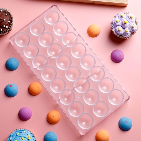 Chocolate Mold Tray Baking Tool – Long Row Square Design with Multiple Cavities for DIY Candy, Fudge, Jelly, Mints and Homemade Chocolates