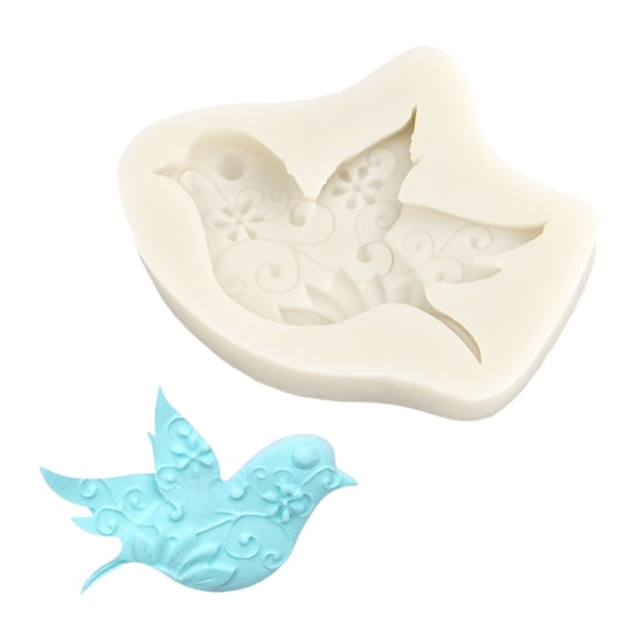 Chocolate Molds Bird Pattern Silicone Molds Nonstick Fondant Cake Decorating Molds Baking Tool for Fondant Cake, Pastries