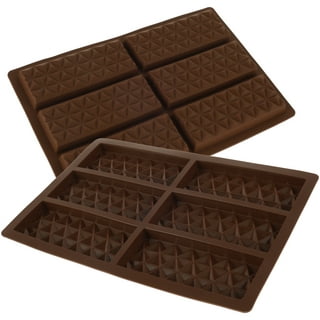 Wax Melt Molds Silicone Rectangle Silicone Wax Melt Chocolate Bar Mold for  Wickless Wax Melt Candles Chocolate Bakeware Molds
