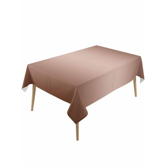 Chocolate Ombre Table Cloth, Modern Gradient Abstract Art Waterproof Tablecloth for Rectangle Tables, Reusable Washable Fabric Table Cover for Restaurant Kitchen Dining Tables 54"x108"