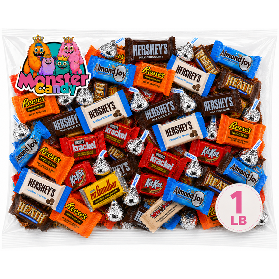 Chocolate Party Favor Candy Mix - 1 lb Pinata Stuffers Candy Bulk - Chocolate Candy Variety Pack Bulk - Bulk Candy Individually Wrapped (Candy Variety May Vary From Picture)
