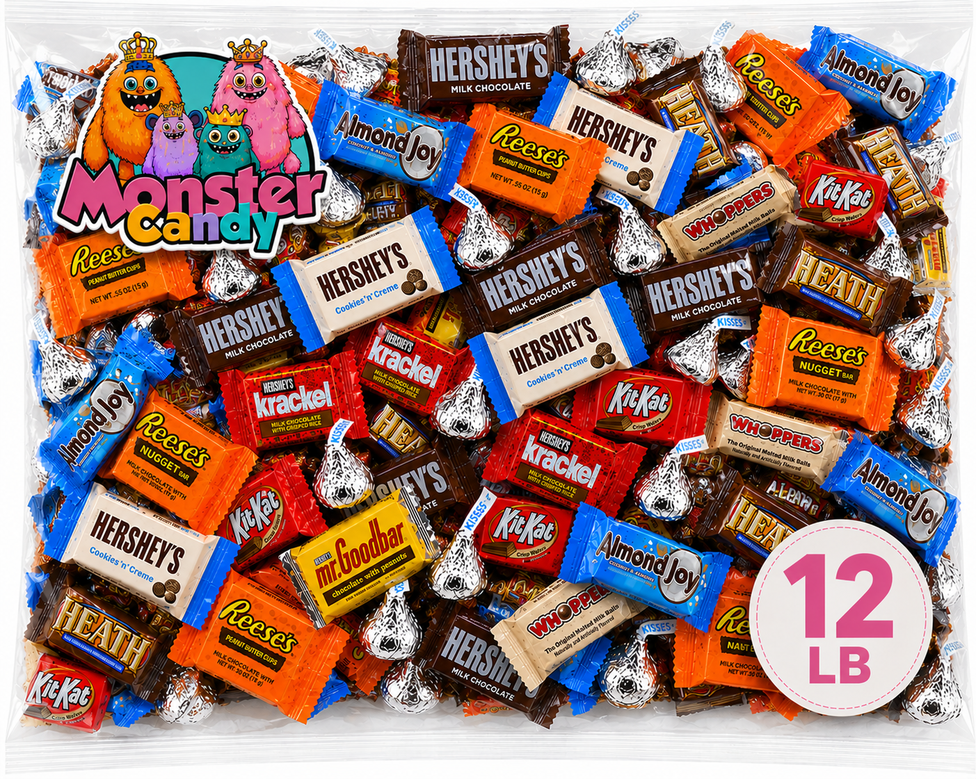 Chocolate Party Favor Candy Mix - 12 lb Pinata Stuffers Candy Bulk - Goodie Bag Stuffers for Kids Party Favors - Chocolate Candy Variety Pack Bulk - Bulk Candy Individually Wrapped