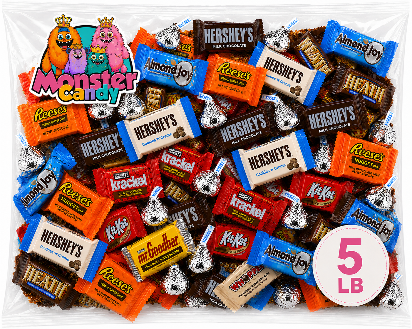 Chocolate Party Favor Candy Mix - 5 lb Pinata Stuffers Candy Bulk - Goodie Bag Stuffers for Kids Party Favors - Chocolate Candy Variety Pack Bulk