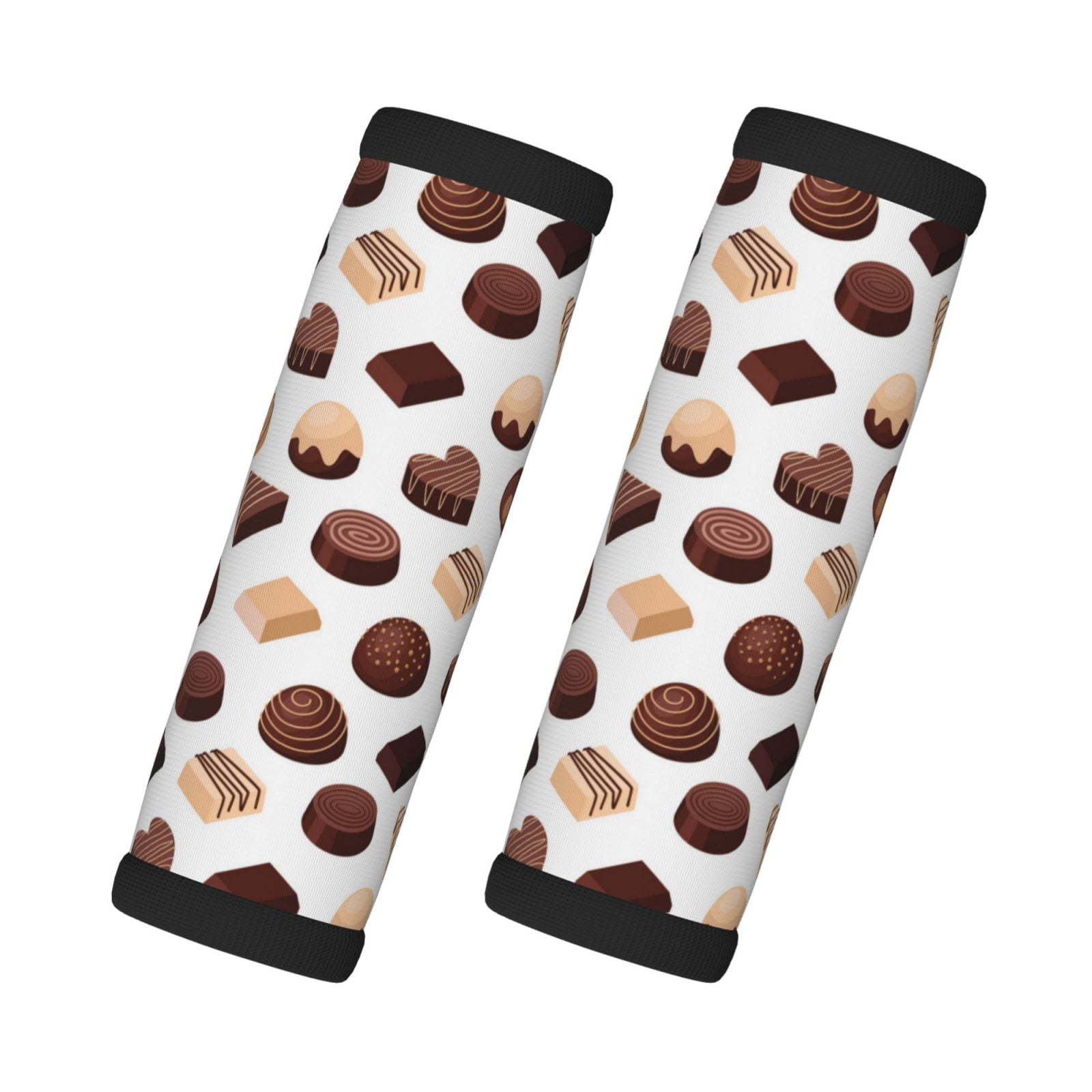 Chocolate Pattern No.9059 Luggage Handle Wraps for Suitcase, Luggage