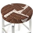 thumbnail image 1 of Chocolate Pattern cute Round Bar Stool Seat Covers, Elastic Round Chair Cover Stool Seat Slipcover Bar Stool Cushions Round Pad for 12-14 inch, 1 of 5