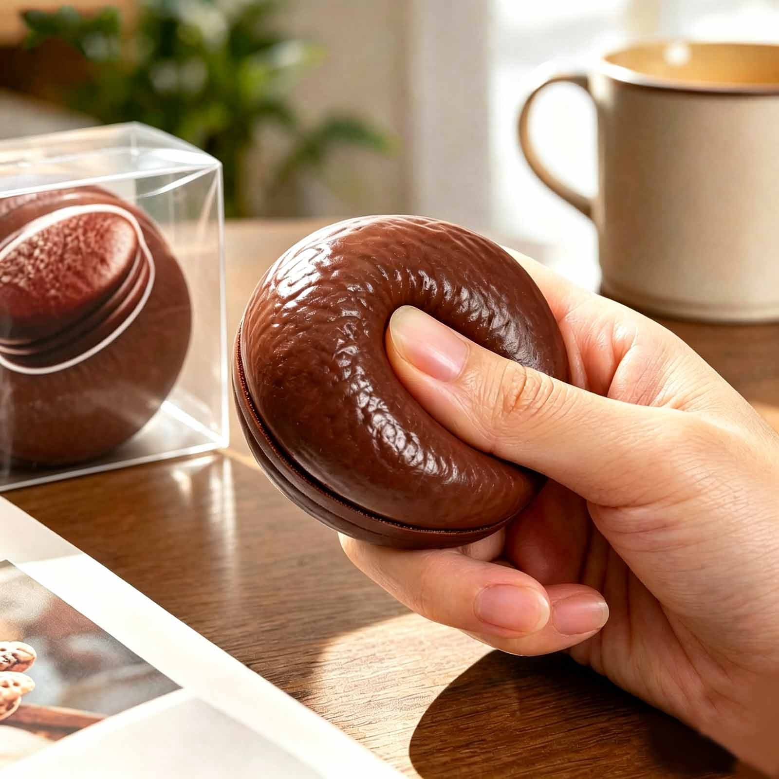 Chocolate Pie Crunchy Squishy, Slow Rising Squishy Fidget Toys, Dessert ...