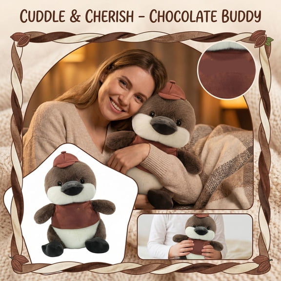 Chocolate Plush Toy, Novelty Gift Doll, Soft Stuffed Animal