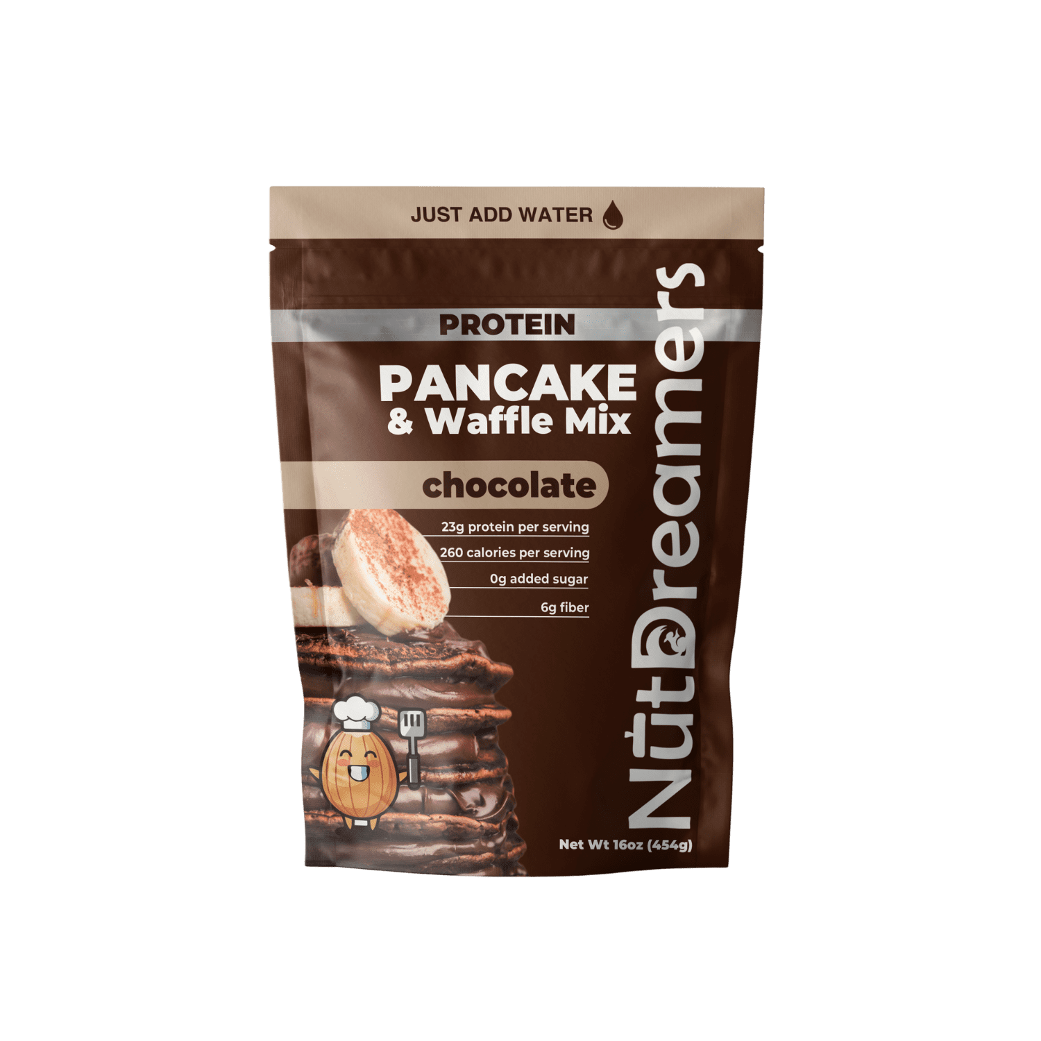 Chocolate Protein Pancake & Waffle Mix  High Protein, No Added Sugar | Nut Dreamers