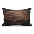 thumbnail image 1 of Chocolate Quilted Pillowcover, Rough Dark Timber Texture Image Rustic Country Theme Hardwood Carpentry, Standard King Size Accent Pillow Cover for Bedroom, 36" x 20", Brown Dark Brown, by Ambesonne, 1 of 2