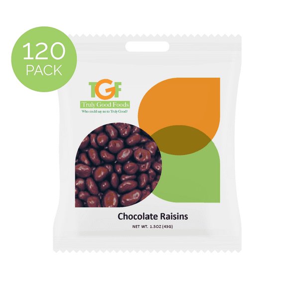 Chocolate Raisins Mini Snack Bags, 1.5oz, 120-count