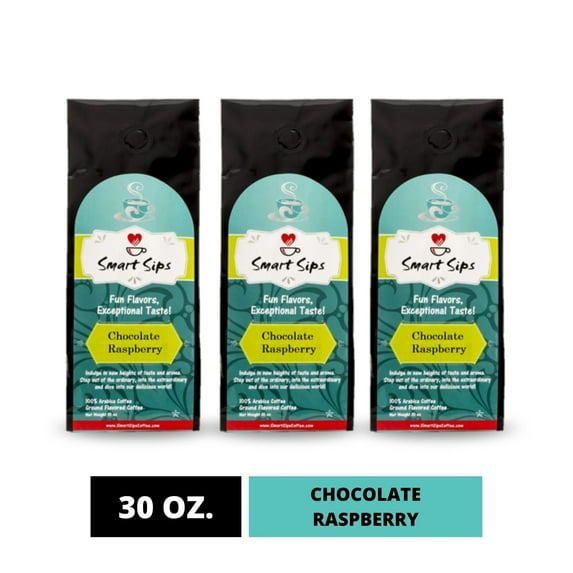 Chocolate Raspberry, Flavored Medium Roast Ground Gourmet Arabica Coffee