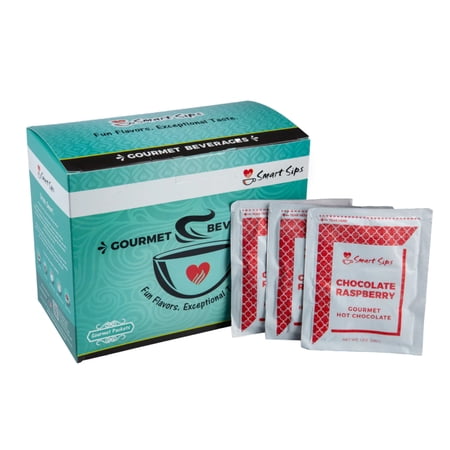 Chocolate Raspberry Hot Chocolate Packets, Gourmet Flavored Hot Cocoa Mix