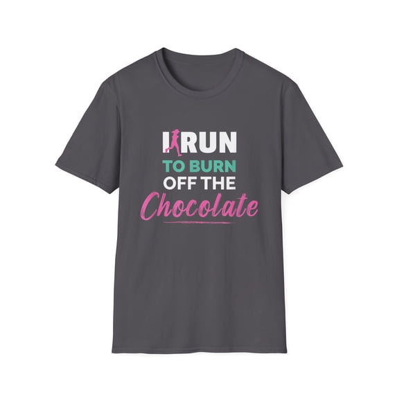 Chocolate Runner Exercise Lovers Graphic Novelty Vintage tee