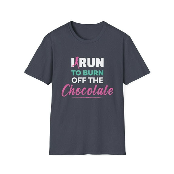 Chocolate Runner Exercise Lovers Graphic Novelty Vintage tee