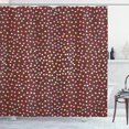 thumbnail image 1 of Chocolate Shower Curtain, Polka Dot Glaze with Sprinkles Bonbons Sweets Tasteful Bakery Goods Kids Cartoon, Fabric Bathroom Set with Hooks, 69W X 70L Inches, Multicolor, by Ambesonne, 1 of 3