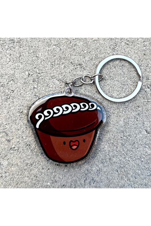 Chocolate Snack Cake Keychain | cute acrylic keychain| chocolate keychain | Cute cake keychain | dessert keychain | junk food keychain
