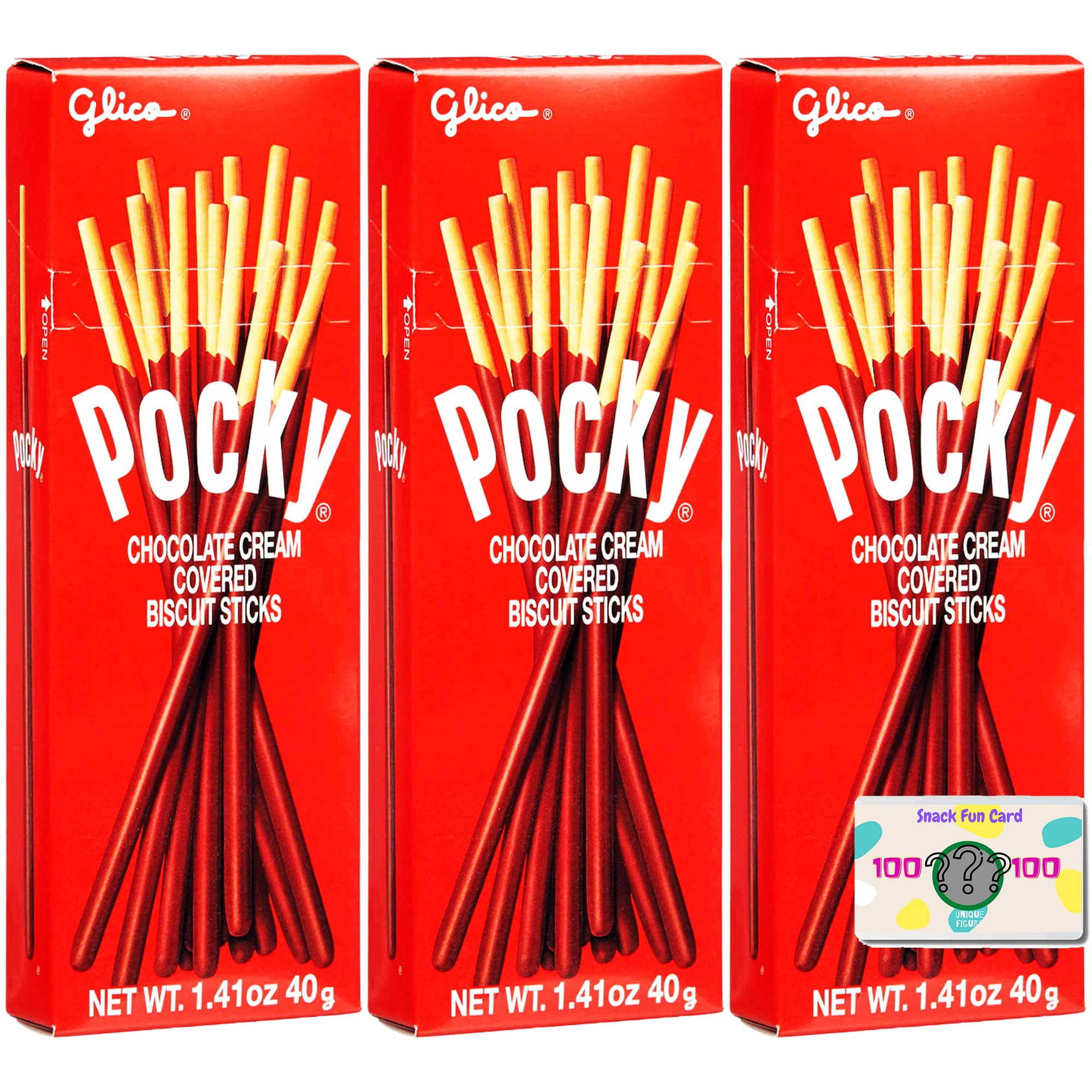 Chocolate Snacks include snack fun card (Pocky, FunMix Bundle