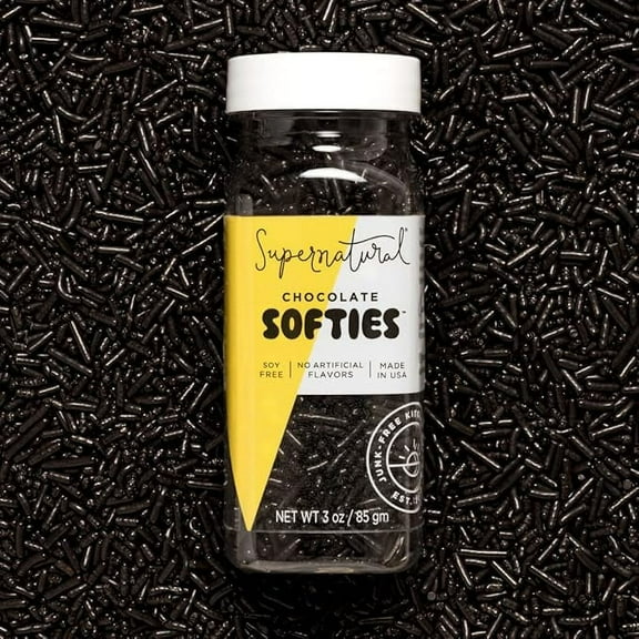 Chocolate Softies Fair Trade Sprinkles by Supernatural, Natural Dye Free, Vegan, Gluten Free, 3oz