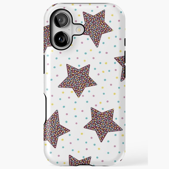 Chocolate Sprinkle Disc Candy Sweets Art iPhone Case 11 through 17 Pro Max